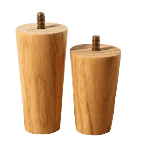 Wood Furniture Legs Custom Size Wooden Taper Bed Legs Sofa Feet
