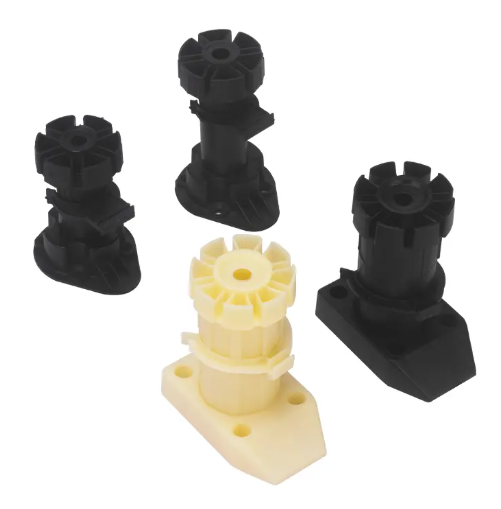 Factory Supplier Black Color PP PVC Legs Adjustable Plastic Cabinet Feet for Kitnchen Furniture Legs Wood_image_0