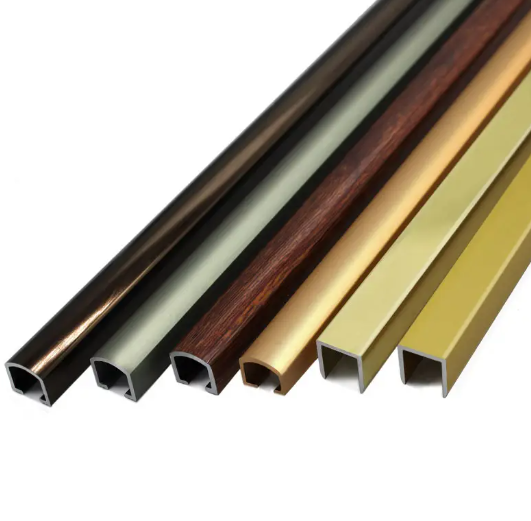 Aluminum U Shape Channel Protective Wall Panel Bass Ceramic Tile Edge Trim Transition Strip Metal U-shaped Decorative Profile_image_0