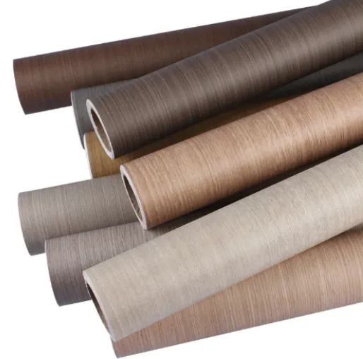High Quality Wood Grain PVC Decorative Film Roll Kitchen polyethylenel for Furniture Home Decor Factory Supply_image_0