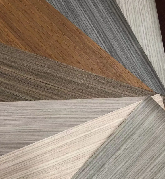 Diwo Factory Price New Modern Design Wood Grain Printing PU Coated PVC Decorative Covering Paper for MDF Furniture_image_0