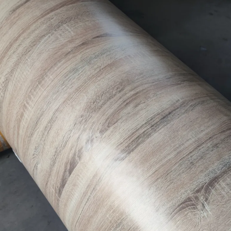 Popular Old Oak Design Resistance PU Printing Paper for Indoor Furniture_image_0