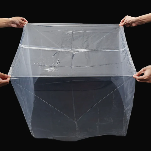 Mordern Style Household Products Square Bottom Bag Clear Plastic Bag_image_0