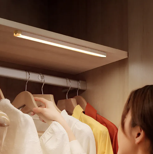 10Cm Mutil Mode Rechargeable Wireless Magnetic Strip Led Motion Sensor Bathroom Kitchen Under Cabinet Lighting_image_0