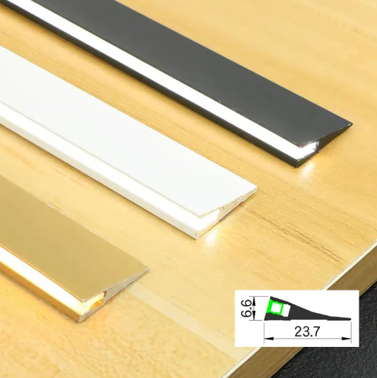 W24*H7mm LED Cabinet Strip Light Surface Mounted Aluminum Profile Wardrobe 45 Degree Oblique Lighting Hidden Shelf Lamp_image_0