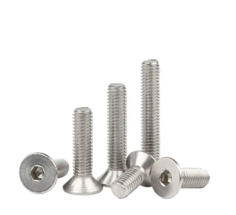 M2 M2.5 M3 M4 M5 M6 Din7991 Din 7991 304 Stainless Steel Brass Hexagon Hex Socket Flat Countersunk Head Screw Furniture Screws_image_0
