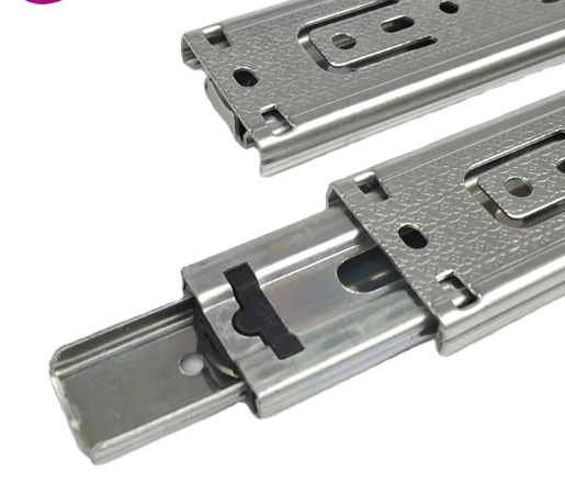 YUXING Furniture Guides 45MM 3-Fold Telescopic Channel Cabinet Door Fitting Hardware Cabinet Drawer Slide_image_1