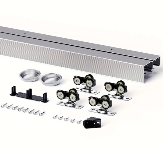 Aluminum Bypassing Closet Wardrobe Sliding Door Hardware_image_1