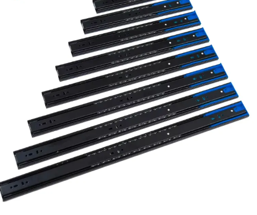 Soft Close Steel Ball Bearing Slide, Full Extension Drawer Runner for Cabinet, Furniture Hardware, 3 Fold Drawer Slides_image_1