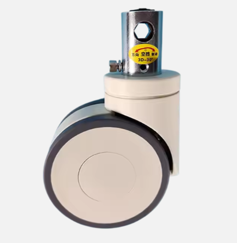 4 Inch Central Lock Caster with 100mm PU Wheels for Furniture Caster_image_0