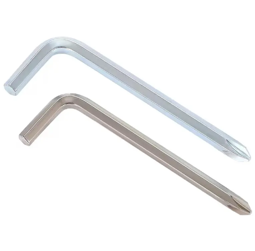 45# Carbon Steel Zinc Plated Figure-of-7 Cross Head Skateboard Allen Wrench L-Type Phillips Head Hex Key Wrench for Furniture_image_0