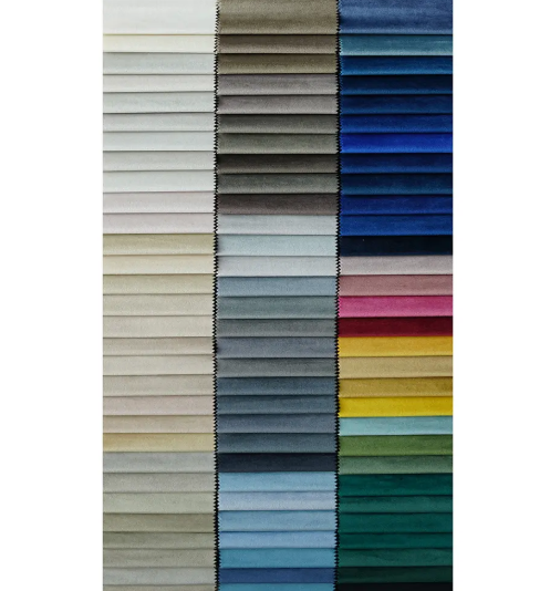 Sofa Fabric Manufacturer Multi-colors Design Plain Velvet Fabric for Sofa Furniture_image_0