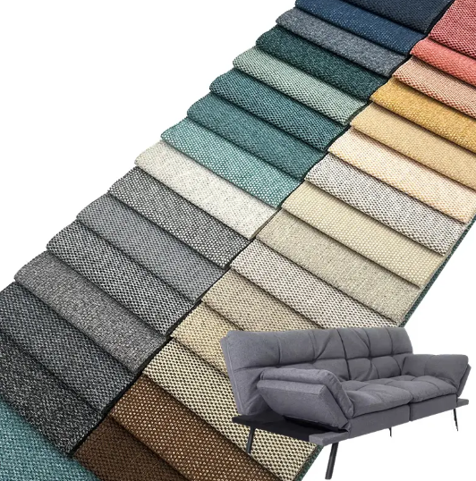 Wejoy Bulk 100 Polyester 300gsm Faux Linen Corner Sofa Fabric for Upholstery_image_0