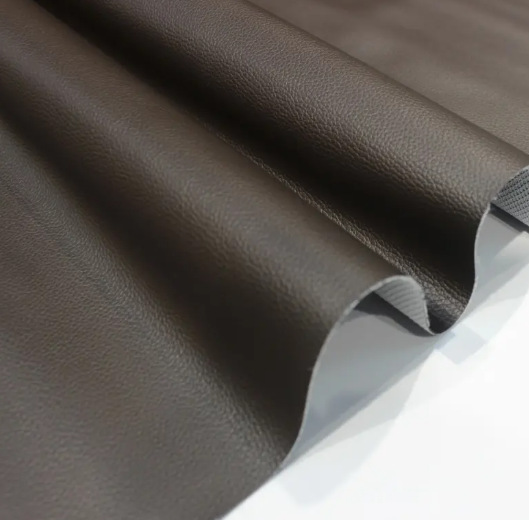 Litchi Grain Pattern PVC Faux Fabric Synthetic Leather Sheet for Car Seats & Sofa Upholstery PU Material Furniture Decoration_image_0