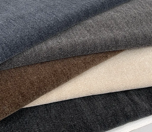 2025 New Arrival Plush Fabric Chenille with Double Side Solid Color for Pajamas and Blanket Eco-friendly_image_1