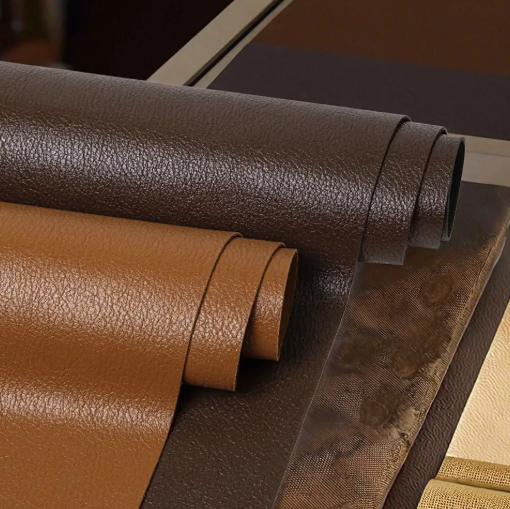 High Quality Cowhide PU Leather Synthetic Leather Roll for Bags Sofa Shoes Jackets_image_0