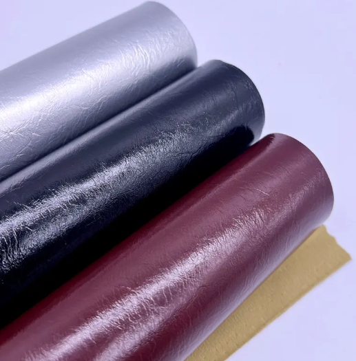 Design Synthetic Soft Candy Color Vinyl Leatherette Upholstery Faux Leather Chair Bags PU Fabric_image_0
