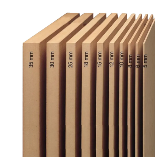 Wholesales High Quality 4*8ft 6mm 9mm 12mm 15mm 18mm Raw Plain MDF Board_image_0