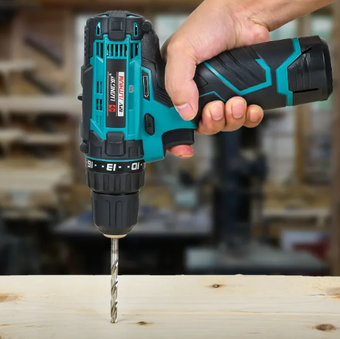 LCD666-3S 12V Rechargeable Cordless Electric Mini Drill Hand Tools for Wood with Lithium Battery OEM Customizable_image_1