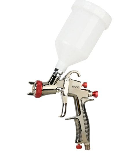Professional R500 LVLP Water Based Air Paint Spray Gun 1.3mm 1.7mm 2.0mm Nozzle 600cc Cup for Cars Primer Furniture Coatings_image_0