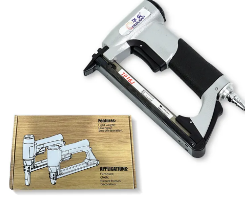 Sopt Goods 10J Pneumatic Stapler 6-13mm 10J Staples Wood Sofa Woodworking Air Nail Gun for Furniture_image_1