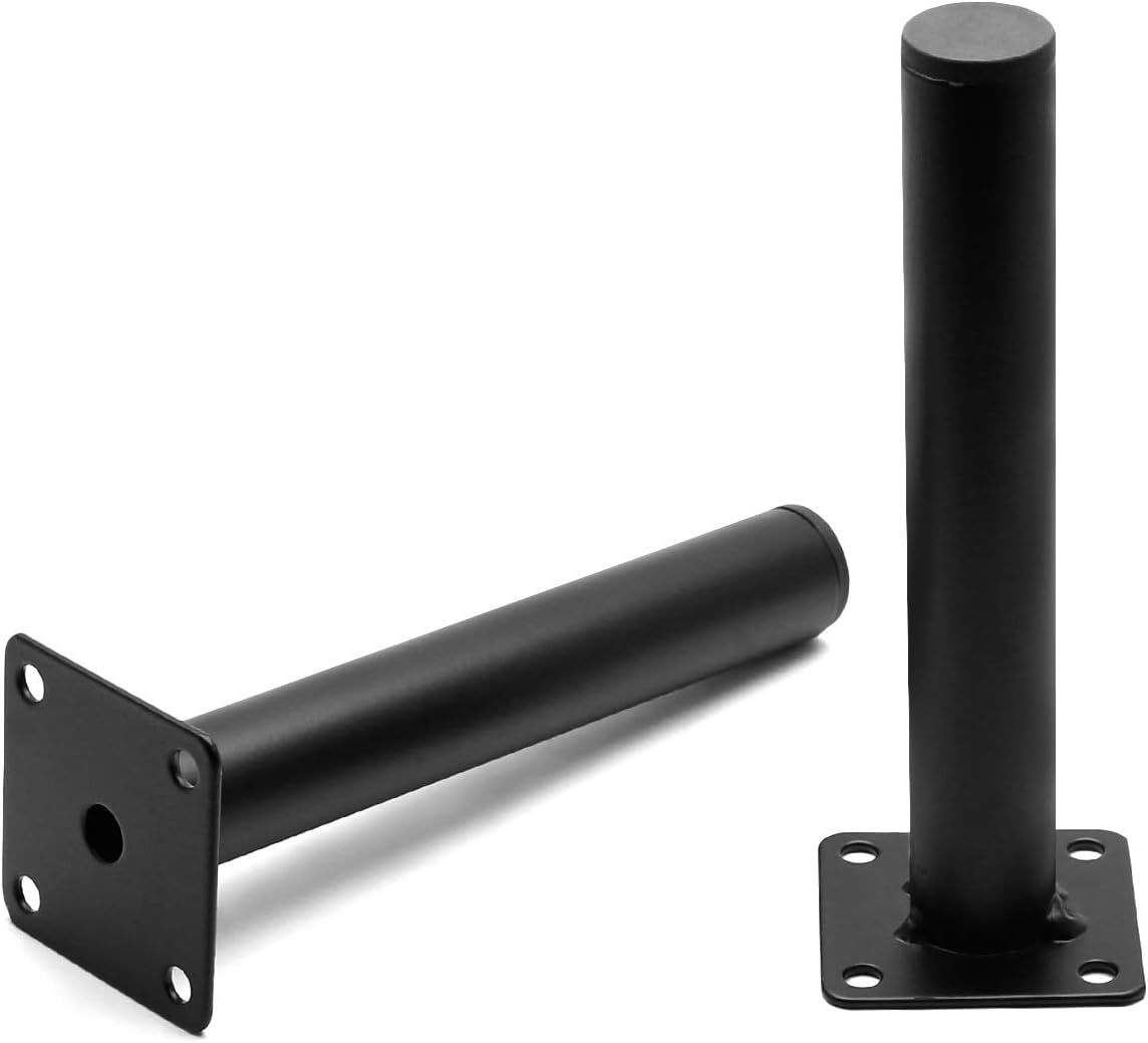 4pcs Furniture Legs, Black Metal Support Foot Heavy Duty Replacement Legs for Sofa TV Cabinet Coffee Table Bed Sideboards Cupboard Dresser_image_1